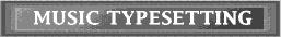 Music Typesetting 